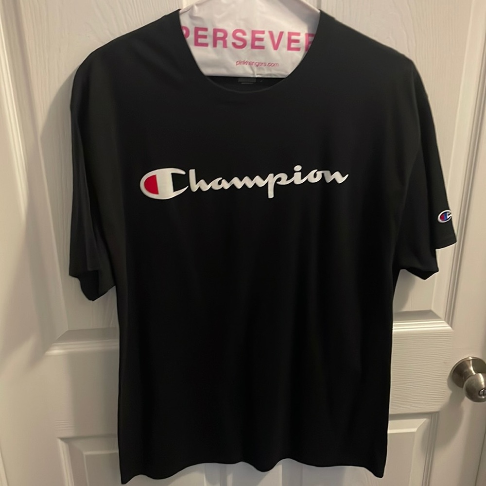 Champion mens tshirt black